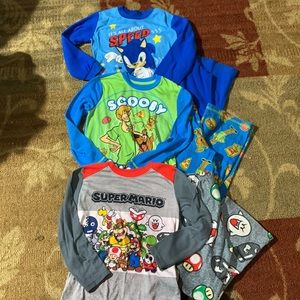 Boys pajamas lot.. size 6/7